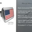 American Flag Chrome Hitch Cover image 3