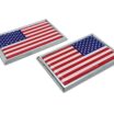 American Flag Chrome Emblem 2-Pack image 8