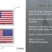 American Flag Chrome Emblem 2-Pack image 5
