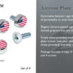 USA License Plate Frame Screw Caps image 5