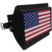 USA Flag Black Plastic Hitch Cover image 1