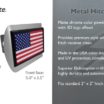 USA Brushed Chrome Hitch Cover image 3