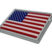 Small American Flag Chrome Emblem image 3