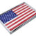 Small American Flag Chrome Emblem image 2