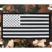 Inverted American Flag Woodland Camo License Plate image 3