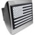Inverted USA Flag Chrome Hitch Cover image 1