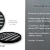 USA Inverted Flag Silicone Car Coasters image 4