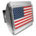American Flag Chrome Hitch Cover image 1