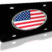 American Flag Black License Plate image 1