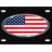 American Flag Black License Plate image 2