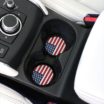 USA Flag Silicone Car Coasters image 2