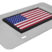 USA Flag Stainless Steel License Plate image 3