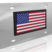 USA Flag Stainless Steel License Plate image 1
