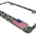 3D Modern American Flag Camo Metal License Plate Frame image 3