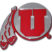 Utah Red Feathers Chrome Emblem image 1