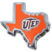 Texas at El Paso Texas Shape Chrome Emblem image 1