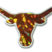 University of Texas Longhorn Orange 3D Reflective Decal image 1