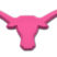 University of Texas Longhorn Pink Powder-Coated Emblem image 1