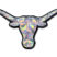 University of Texas Longhorn Silver 3D Reflective Decal image 1