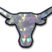 University of Texas Longhorn Silver 3D Reflective Decal image 1