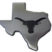 University of Texas State Shape Matte Chrome Emblem image 1
