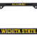 Wichita State Alumni Black License Plate Frame image 1