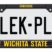 Wichita State Shockers Black License Plate Frame image 4