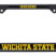 Wichita State Shockers Black License Plate Frame image 1