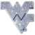 West Virginia University Crystal Chrome Emblem image 1