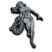 Vintage Wonder Woman Figurine Chrome Emblem image 2