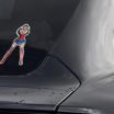Wonder Woman Power Pose Reflective Decal image 4