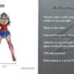 Wonder Woman Power Pose Reflective Decal image 3