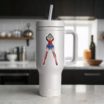 Wonder Woman Power Pose Reflective Decal image 2
