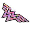Wonder Woman Pink Reflective Decal image 4