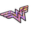Wonder Woman Pink Reflective Decal image 6