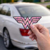 Wonder Woman Pink Reflective Decal image 2