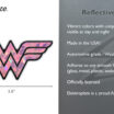 Wonder Woman Pink Reflective Decal image 5