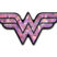 Wonder Woman Pink 3D Reflective Decal image 1