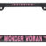 Wonder Woman Pink Black License Plate Frame image 1