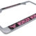 Wonder Woman Pink Chrome License Plate Frame image 4