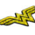 Wonder Woman Yellow 3D Reflective Decal image 3