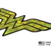 Wonder Woman Yellow Reflective Decal image 6