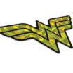Wonder Woman Yellow Reflective Decal image 4