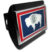 Wyoming Flag Black Hitch Cover image 1