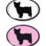 Yorkie 3D Decal 2-Pack image 1