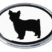 Yorkie White Chrome Emblem image 1